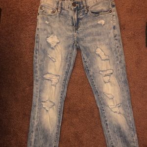 American Eagle vintage acid wash ripped jeans